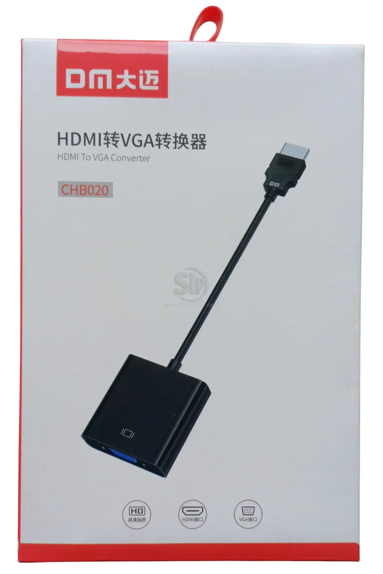 Adaptateur DM HDMI Mâle vers VGA Femelle – Modèle CHB020 | Conversion Vidéo HD